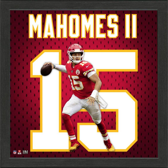 Kansas City Chiefs Patrick Mahomes Jersey Number Frame (HM)