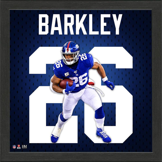 New York Giants Saquon Barkley Jersey Number Frame