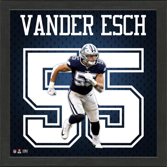 Dallas Cowboys Leighton Vander Esch Jersey Number Frame