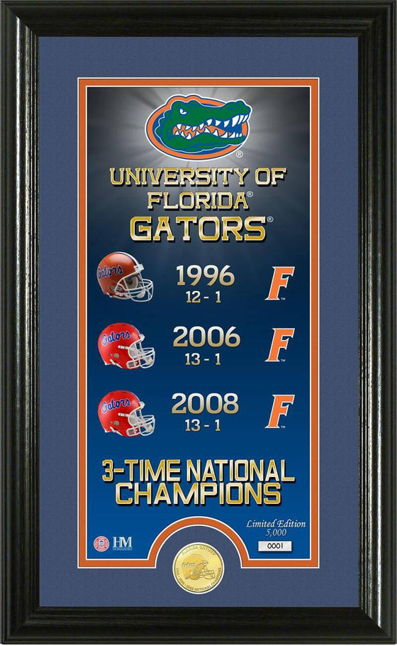 Florida Gators University of Florida "Legacy" Bronze Coin Panoramic Photo Mint (HM) - 757 Sports Collectibles