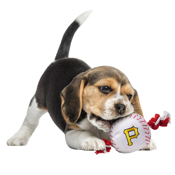 Pittsburgh Pirates Baseball Toy - Nylon w/rope Pets First - 757 Sports Collectibles