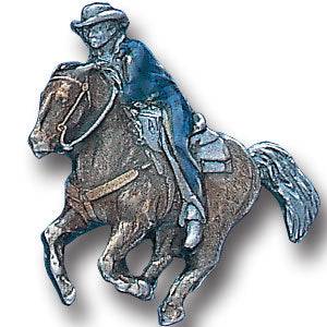 Collector Pin - Cowboy on Running Horse (SSKG) - 757 Sports Collectibles