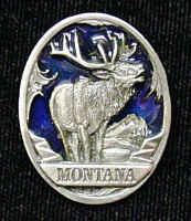 Collector Pin - Montana Elk (SSKG) - 757 Sports Collectibles