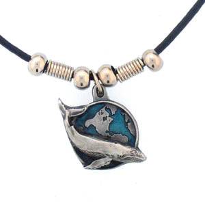 Earth Spirit Necklace - Whale & Earth (SSKG) - 757 Sports Collectibles