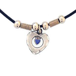 Earth Spirit Necklace - Heart in Heart (SSKG) - 757 Sports Collectibles