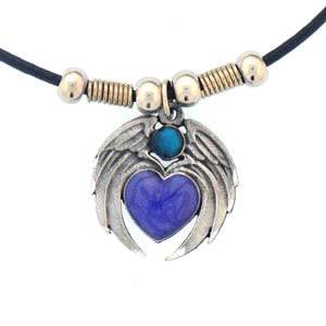 Earth Spirit Necklace - Heart with Wings (SSKG) - 757 Sports Collectibles