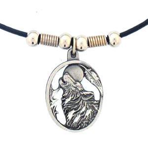 Earth Spirit Necklace - Howling Wolf (SSKG) - 757 Sports Collectibles