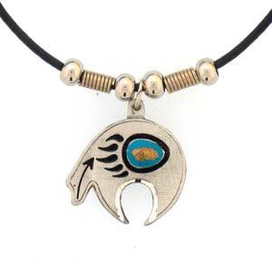 Earth Spirit Necklace - Bear Fetish (SSKG) - 757 Sports Collectibles