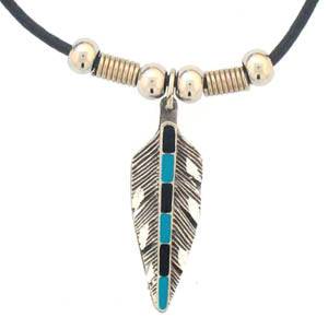 Earth Spirit Necklace - Single Feather (SSKG) - 757 Sports Collectibles