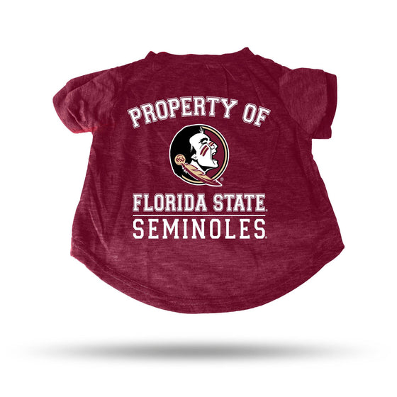 FLORIDA STATE FSU Seminoles MAROON PET T-SHIRT - XL (Rico) - 757 Sports Collectibles