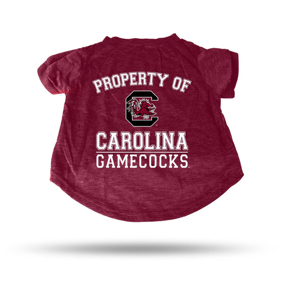 SOUTH CAROLINA USC Gamecocks MAROON PET T-SHIRT - LARGE (Rico) - 757 Sports Collectibles