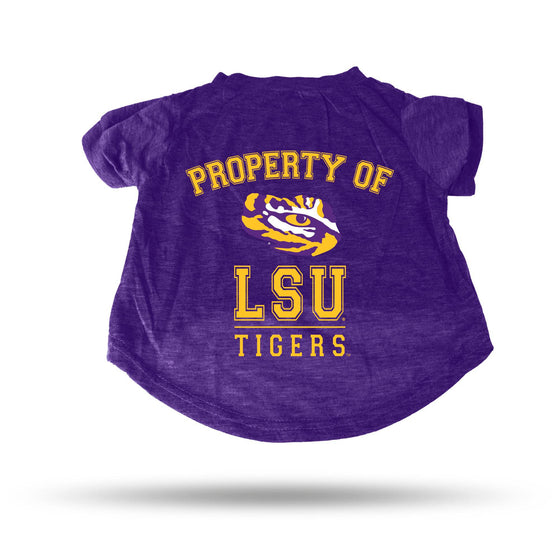 LSU PURPLE PET T-SHIRT - MEDIUM (Rico) - 757 Sports Collectibles