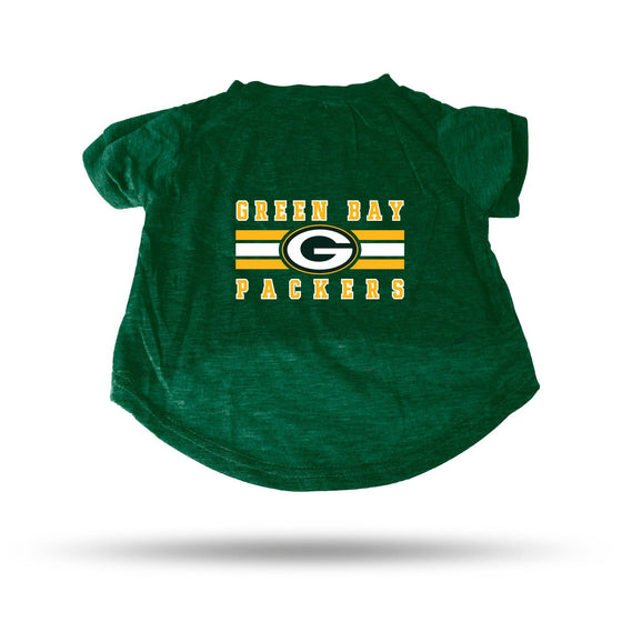 Green Bay PACKERS GREEN PET T-SHIRT - LARGE (Rico) - 757 Sports Collectibles