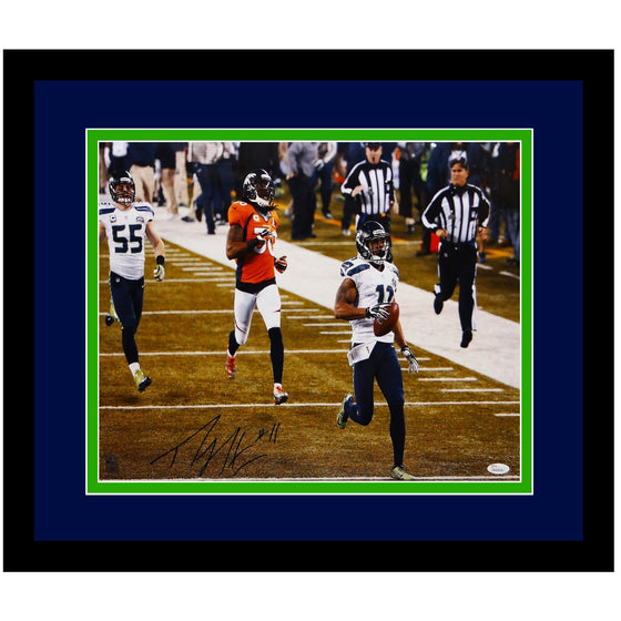 Percy Harvin Autographed Seahawks Framed 16x20 Super Bowl Run Photo- JSA W Auth - 757 Sports Collectibles