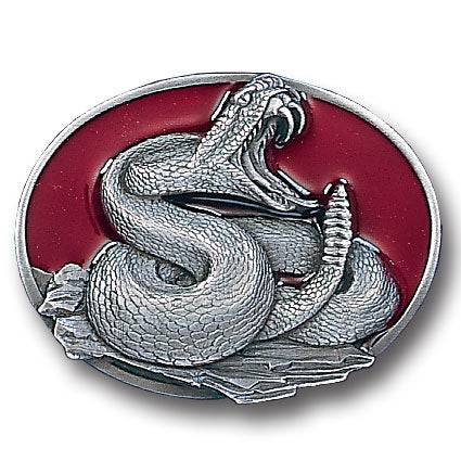 Coiled Snake Enameled Belt Buckle (SSKG) - 757 Sports Collectibles