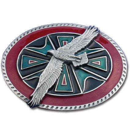 Eagle Belt Buckle Enameled Belt Buckle (SSKG) - 757 Sports Collectibles