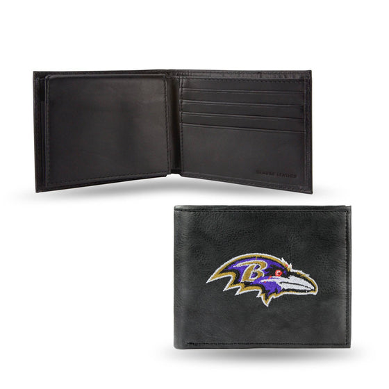 BALTIMORE RAVENS EMBROIDERED BILLFOLD (Rico) - 757 Sports Collectibles