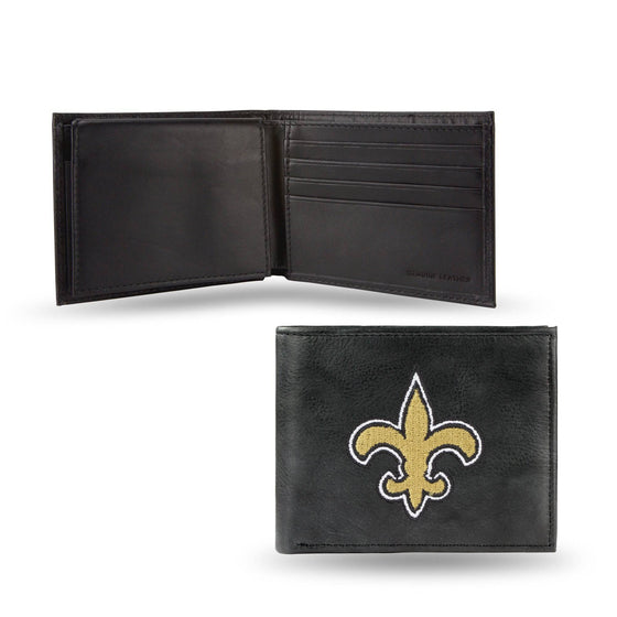 NEW ORLEANS SAINTS EMBROIDERED BILLFOLD (Rico) - 757 Sports Collectibles