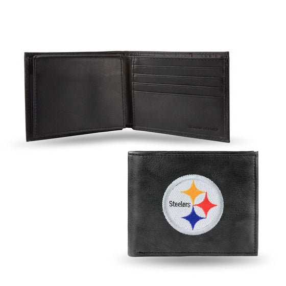 PITTSBURGH STEELERS EMBROIDERED BILLFOLD (Rico) - 757 Sports Collectibles