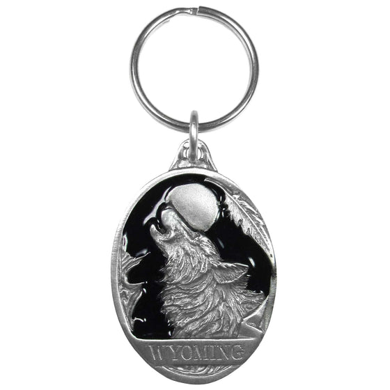 Wyoming Wolf Key Chain (SSKG) - 757 Sports Collectibles