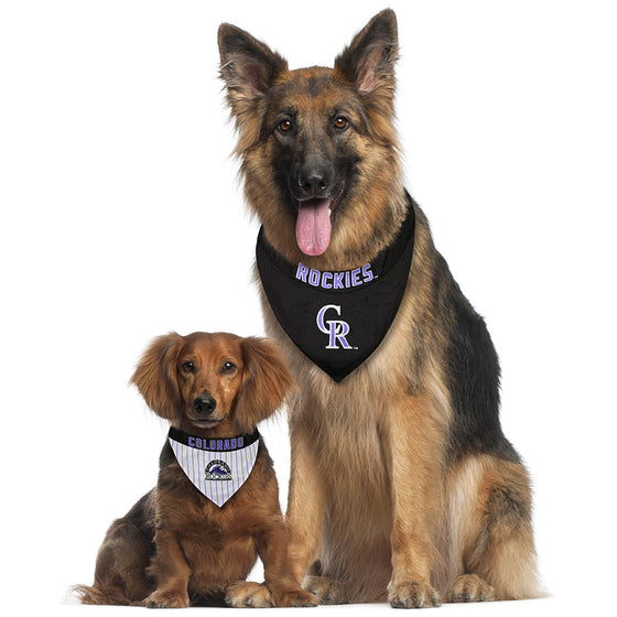 Colorado Rockies REVERSIBLE Dog Bandana - Pets First - 757 Sports Collectibles