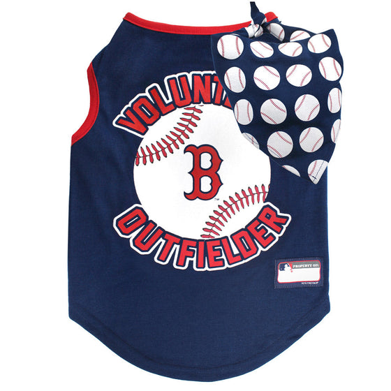 Boston Red Sox Volunteer Outfielder Tank Top with Bandana by Pets First - 757 Sports Collectibles