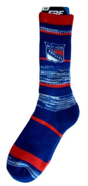 New York Rangers RMC Stripe Socks Large 10-13 - 757 Sports Collectibles