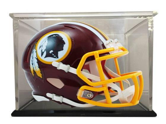 Washington Redskins Speed Mini Football Helmet with 98% UV Protective Acrylic Display Case - 757 Sports Collectibles