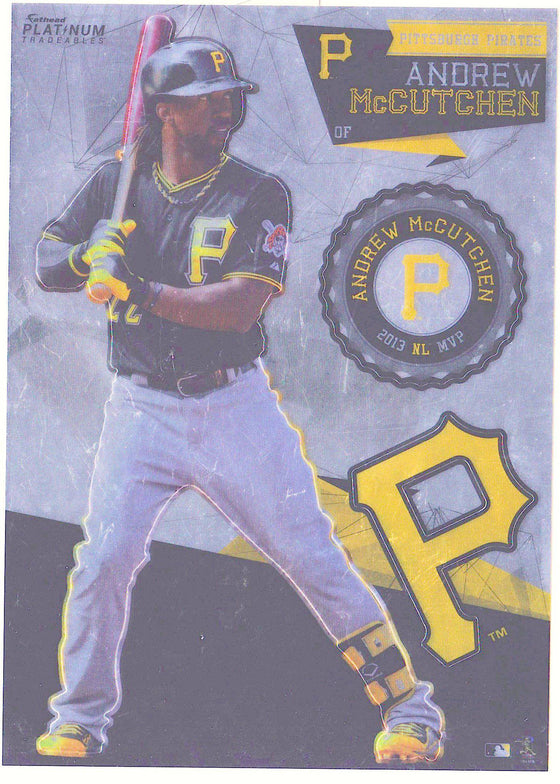 MLB Pittsburgh Pirates Andrew McCutchen Platinum Fathead Tradeable Decal Sticker 5x7 - 757 Sports Collectibles