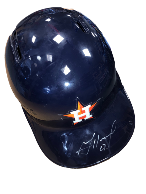 Houston Astros Jose Altuve Signed Auto Full Size Replica Batting Helmet - MLB Hologram - 757 Sports Collectibles