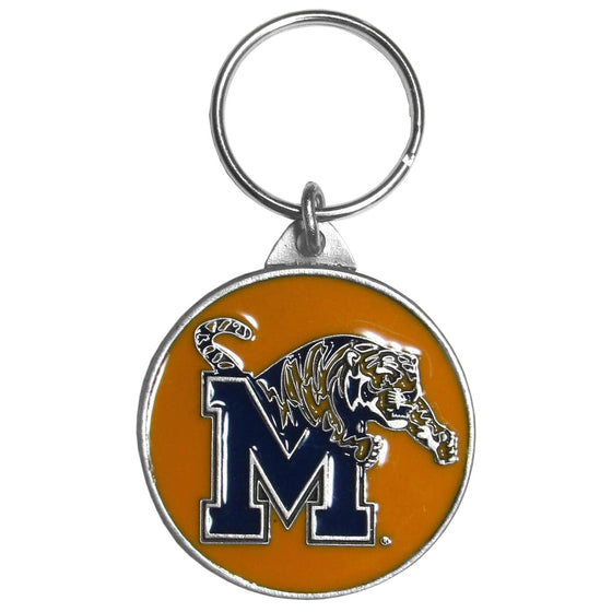 Memphis Tigers Carved Metal Key Chain (SSKG) - 757 Sports Collectibles