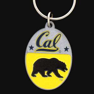 Cal Berkeley Bears Carved Metal Key Chain (SSKG) - 757 Sports Collectibles