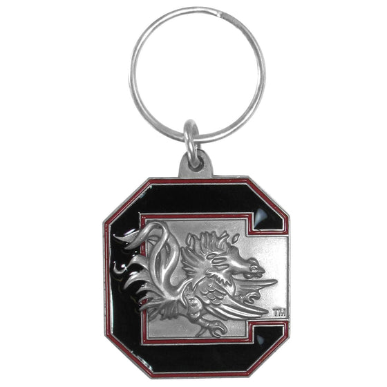 S. Carolina Gamecocks Carved Metal Key Chain (SSKG) - 757 Sports Collectibles