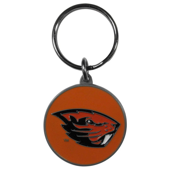 Oregon St. Beavers Carved Metal Key Chain (SSKG) - 757 Sports Collectibles