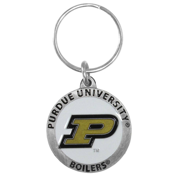 Purdue Boilermakers Carved Metal Key Chain (SSKG) - 757 Sports Collectibles