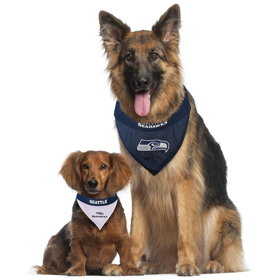 Seattle Seahawks Reversible Bandana Pets First - 757 Sports Collectibles