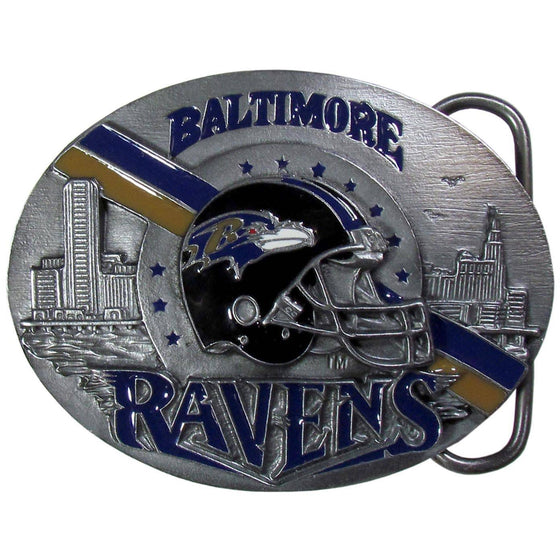 Baltimore Ravens Team Belt Buckle (SSKG) - 757 Sports Collectibles