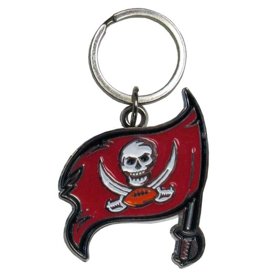 Tampa Bay Buccaneers Enameled Key Chain (SSKG) - 757 Sports Collectibles