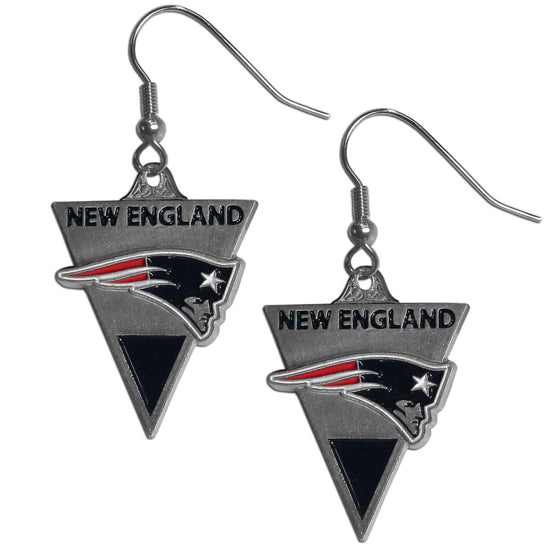 New England Patriots Classic Dangle Earrings (SSKG) - 757 Sports Collectibles