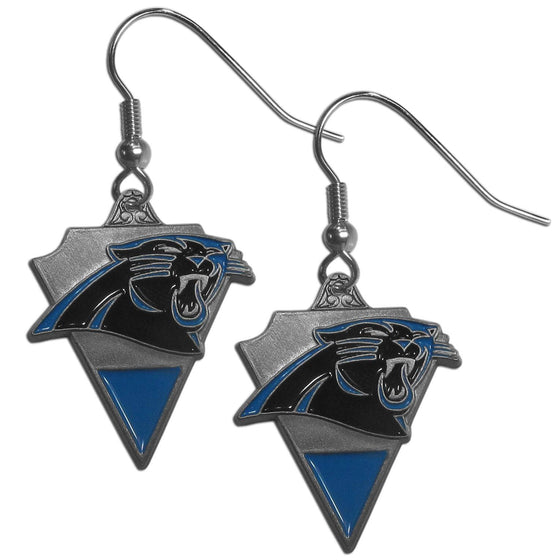 Carolina Panthers Classic Dangle Earrings (SSKG) - 757 Sports Collectibles