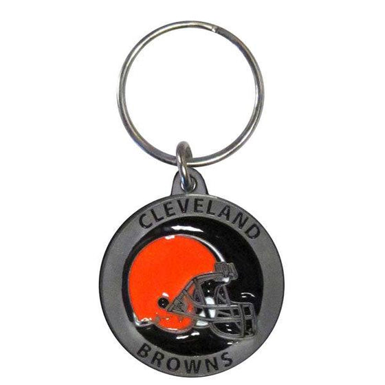 Cleveland Browns Carved Metal Key Chain (SSKG) - 757 Sports Collectibles