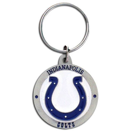 Indianapolis Colts Carved Metal Key Chain (SSKG) - 757 Sports Collectibles