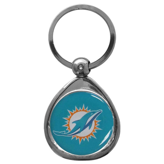 Miami Dolphins Chrome Key Chain (SSKG) - 757 Sports Collectibles