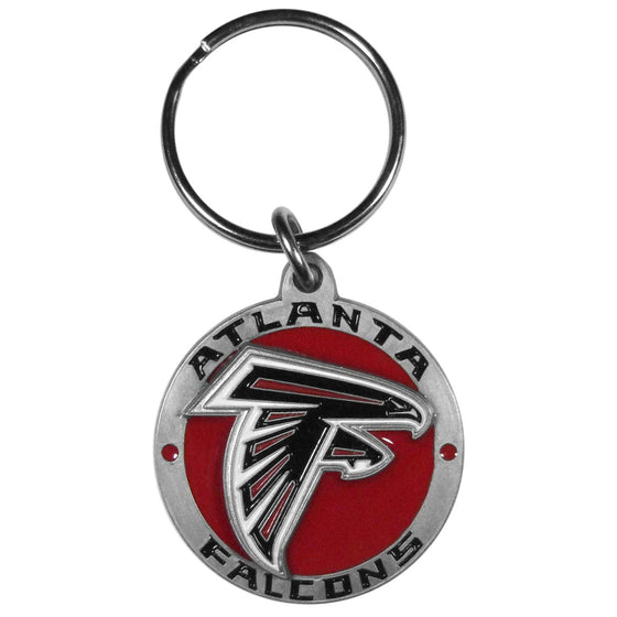 Atlanta Falcons Carved Metal Key Chain (SSKG) - 757 Sports Collectibles