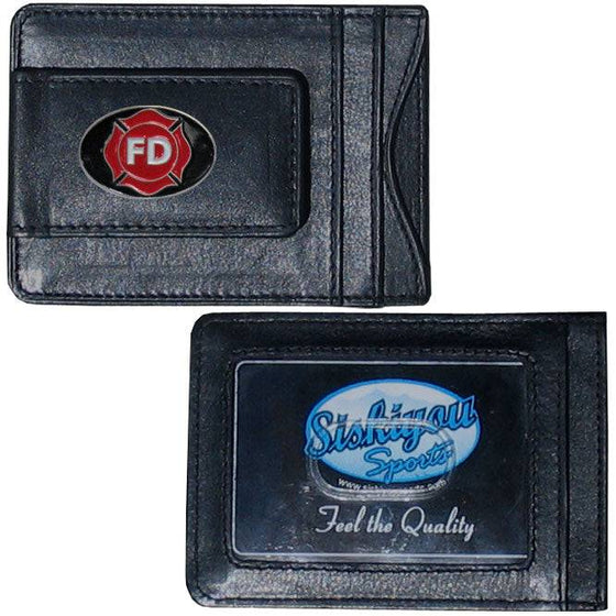 Firefighter Leather Cash & Cardholder (SSKG) - 757 Sports Collectibles