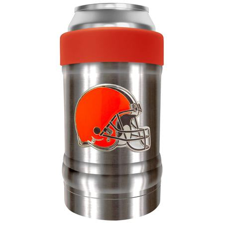 The LOCKER - Can/Bottle holder Cleveland Browns (w/ Metal Emblem) - 757 Sports Collectibles