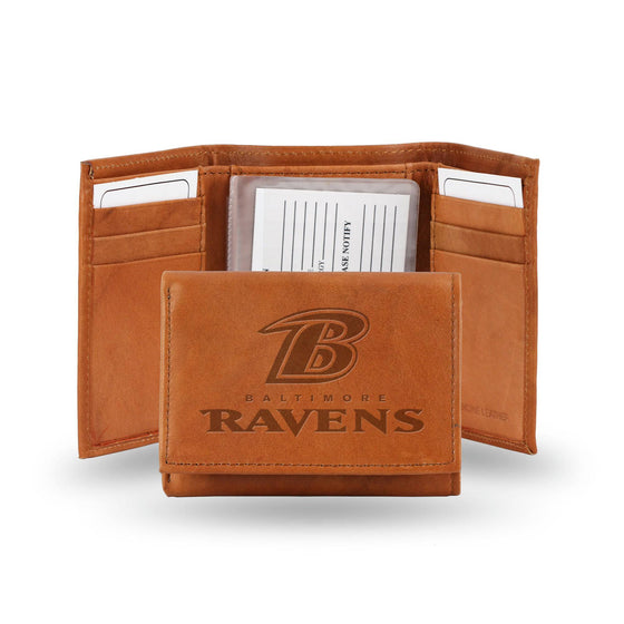 BALTIMORE RAVENS EMBOSSED TRIFOLD (Rico) - 757 Sports Collectibles