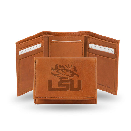 LSU EMBOSSED LEATHER TRIFOLD (Rico) - 757 Sports Collectibles