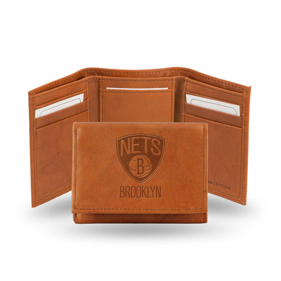 BROOKLYN NETS EMBOSSED TRIFOLD (Rico) - 757 Sports Collectibles