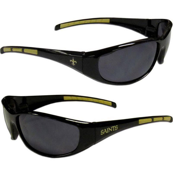 New Orleans Saints Wrap Sunglasses UV Protective 400 - 757 Sports Collectibles